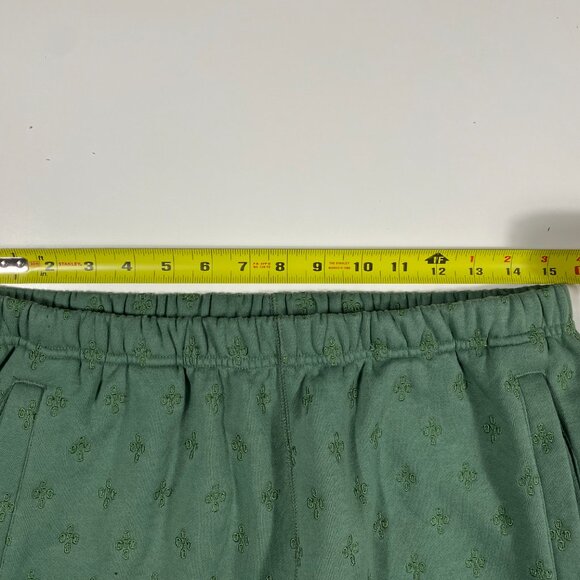 Octobers Very Own All Over Embroidered Monogram Sweatpants Green mens size S - Picture 7 of 9